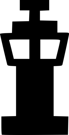 Map Control Tower Outline Icon Svg Set, Free Vectors File